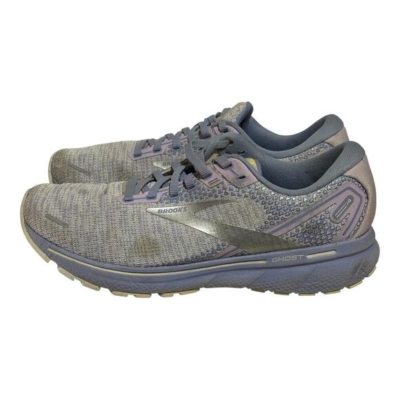 Brooks Ghost 14 Running Shoes Lavender Gray Women's 9.5 Neutral Cushion Sneakers - Picture 4 of 8